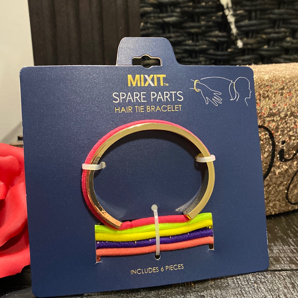 Mixit Nwt Gold Tone Bracelet & 5 Multi Colors Hair Ties Set!